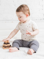 Load image into Gallery viewer, Organic Kids&#39; Everest Short Sleeve Tee - Happyness
