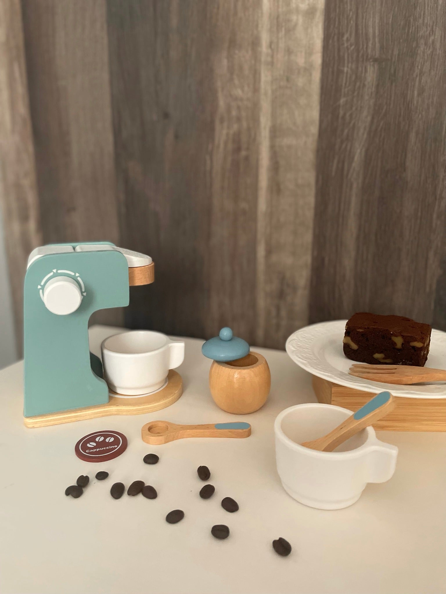 Pretend Play - Wooden Coffee Maker Set - Happyness