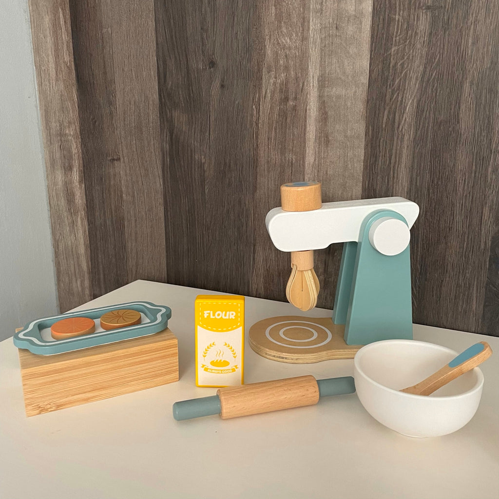 Pretend Play - Wooden Baking Mixer Set - Happyness